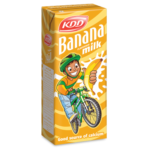 KDD Banana Flavored Milk Perspective: front