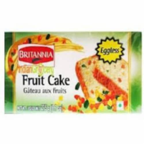 Britannia Fruit Cake Eggless - 9.7 Oz (274.99 Gm) Perspective: front