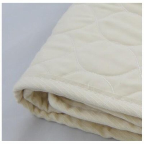 100% Organic Cotton Fully Quilted Machine Wash/Dry Pad - Stokke Junior 28 x 66  Oval Perspective: front