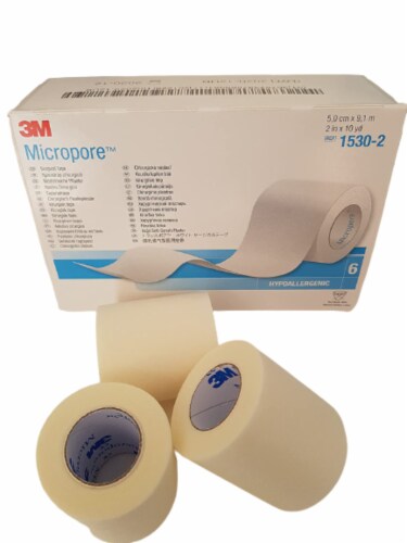 Micropore (Paper) Tape - 2 Inches x 10 Yards, 3M