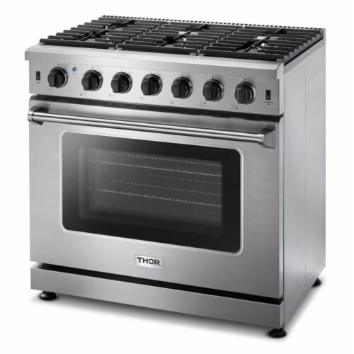 Thor Kitchen 36 Professional 6 Burner Gas Range Kitchen Oven, Stainless  Steel, 1 Piece - Pick 'n Save