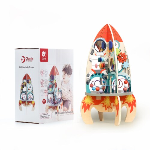 Classic World Multi Activity Rocket Toy Perspective: front