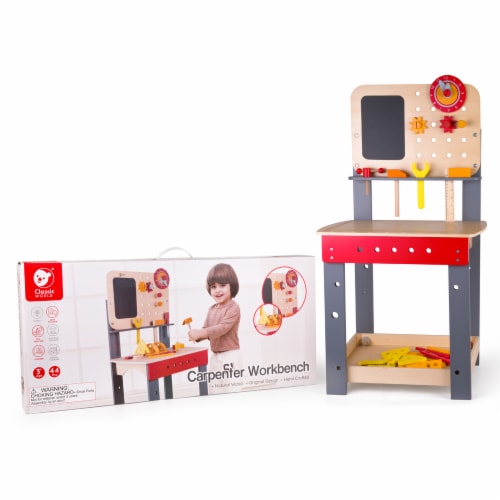 Classic Toys Carpenter Workbench with Tools Perspective: front