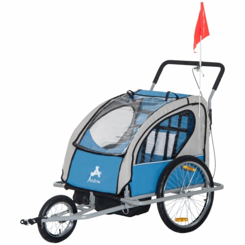3 child bike top trailer