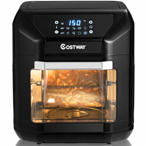 Costway 10.6 Quart Air Fryer Oven 1700W 7 in 1 Rotisserie Dehydrator w 8 Accessories Black 1 unit Kroger