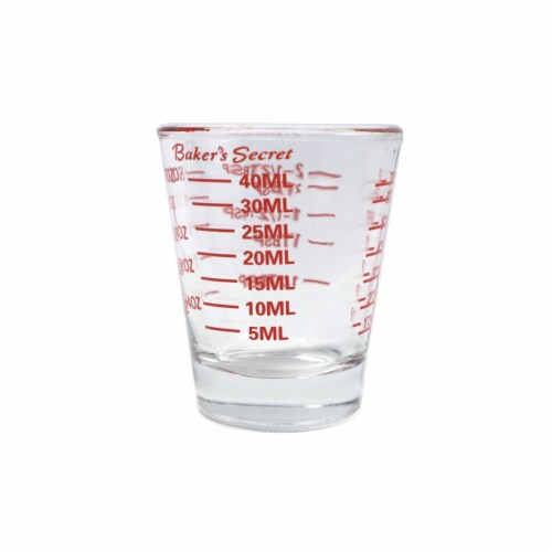 1.5oz Shot Glass Measuring Cup, Incremental Measurements Liquid