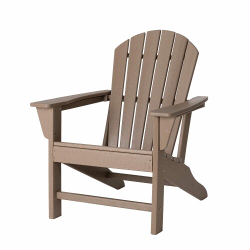 Glitzhome Adirondack Chair - Tan Perspective: front