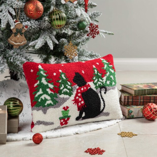 Christmas cat pillow shop