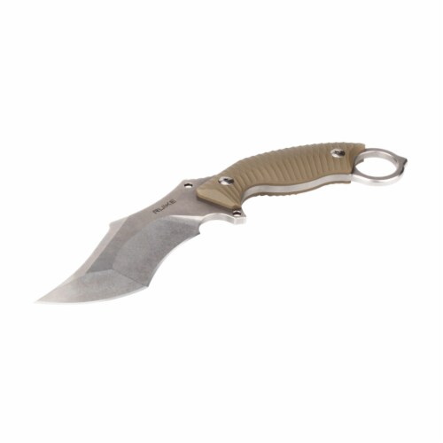 RUIKE Knives F181W Fixed Blade Tactical Knife with Rear Safety Ring, Stonewash, 1 Piece Kroger