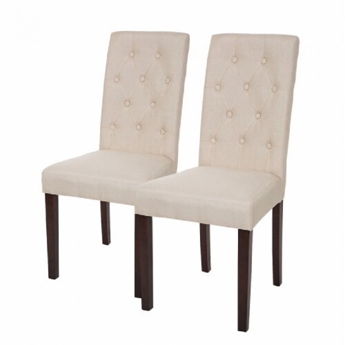 Cream studded dining chairs sales