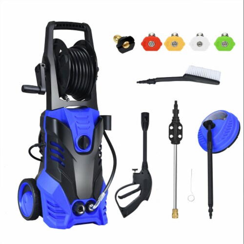 3000PSI Electric High Pressure Washer 2000W 2GPM w/Patio Cleaner and 5 Nozzles Perspective: front