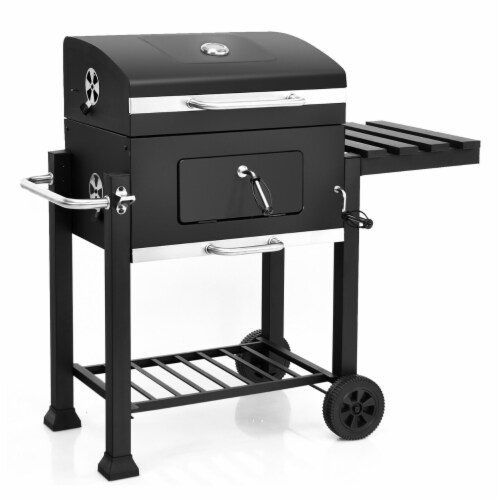 Costway Outdoor BBQ Grill Charcoal Barbecue Pit Patio Backyard Meat Cooker  Smoker