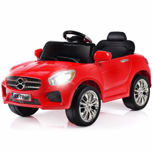 angreb Peer kulhydrat Costway 6V Kids Ride On Car RC Remote Control Battery Powered w/ LED Lights  MP3 Red, 1 unit - Ralphs