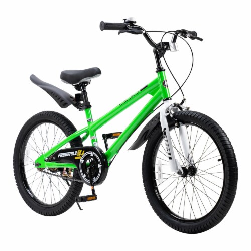 RoyalBaby Freestyle Kids 20 Inch Bike with Kickstand Bell and Reflectors Green 20in Mariano s
