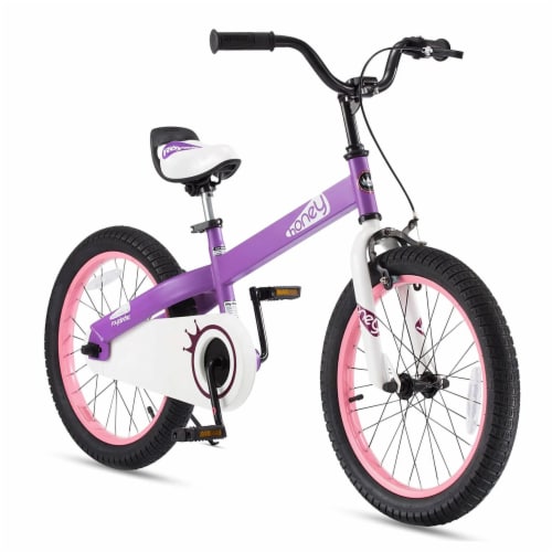 RoyalBaby Cubetube Honey 18 Inch Kids Bicycle w Kickstand Reflectors Purple 18 Harris Teeter