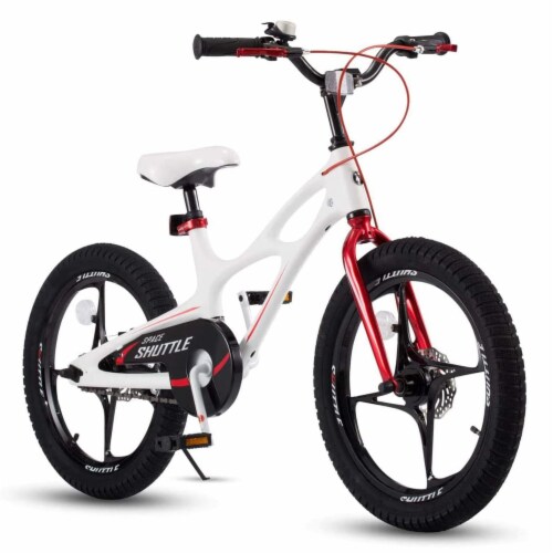 RoyalBaby Space Shuttle 18 Magnesium Alloy Kids Bicycle w 2 Disc Brakes White 1 Piece Kroger