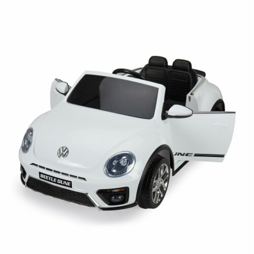 TOBBI 12V Kids Rechargeable Battery Ride On Volkswagen Beetle Car