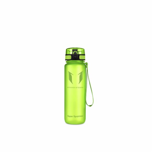Tritan Sports Water Bottles, Lime, 500ML / 17OZ Perspective: front