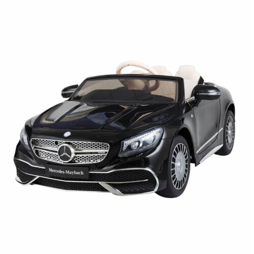 TOBBI 12V Kids Rechargeable Battery Ride On Toy Mercedes Maybach Car w RC Black 1 Piece King Soopers