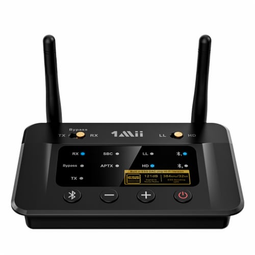 1Mii B03Pro Long Range Bluetooth 5.0 Transmitter Receiver for TV and Home Stereo 1 Piece QFC