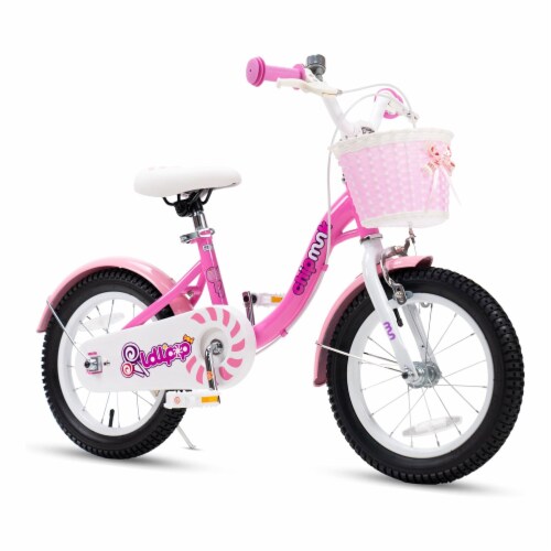 RoyalBaby Chipmunk 18 Inch Kids Steel Bicycle with Basket and Kickstand Pink 18in Fred Meyer