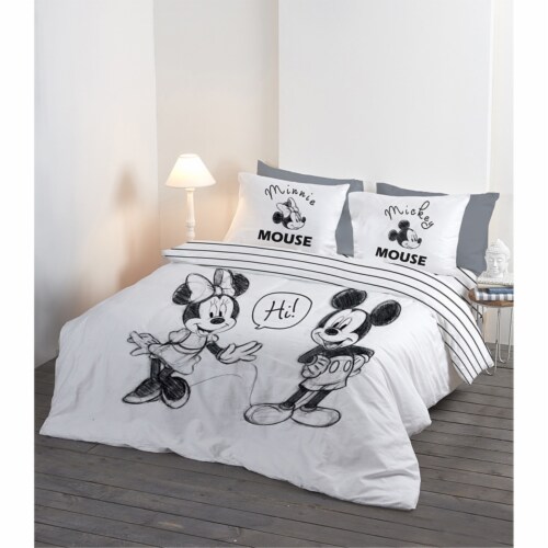 Disney Mickey And Minnie Hi 4 Piece Cotton Bedding Set Queen Size 1 Harris Teeter