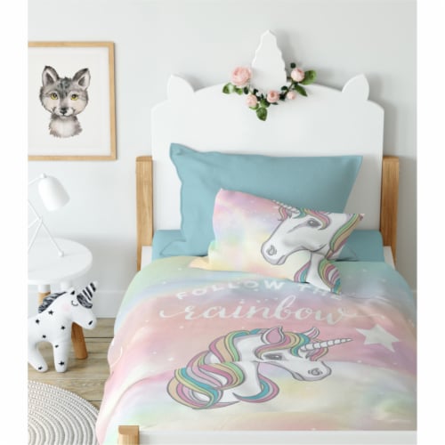 Unicorn bed outlet set twin