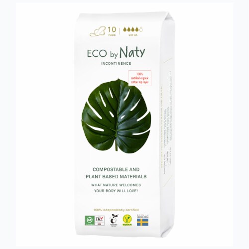 Eco by Naty Extra Compostable Incontinence Pads Perspective: front