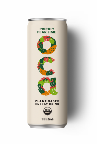 OCA Prickly Pear Lime Plant-Based Energy Drink Perspective: front
