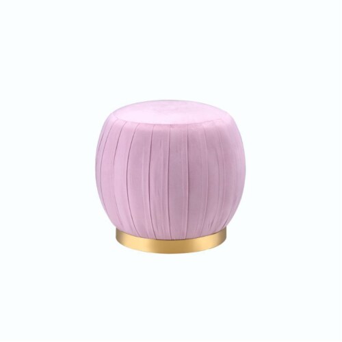 Pink round ottoman 2025 stool