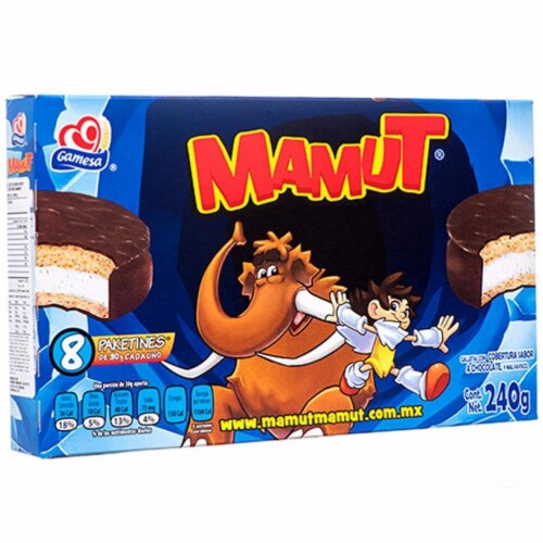 Gamesa Mamut Chocolate Marshmallow Cookie 8pcs Perspective: front