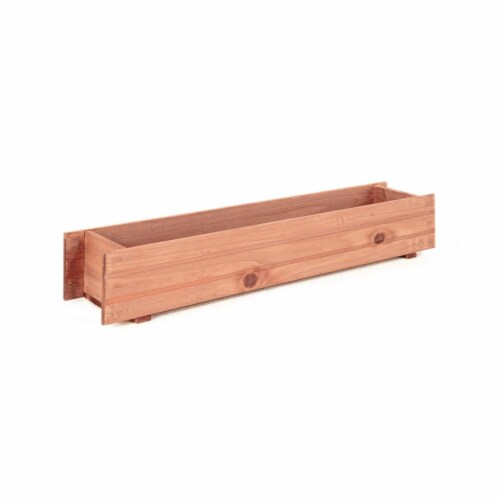 1 X 12 X 7 Brown Wood  Garden Pot