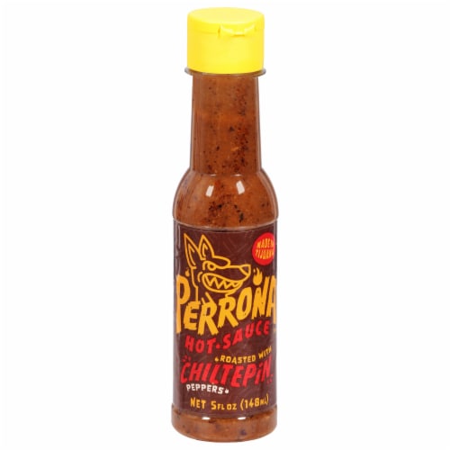Perrona™ Roasted Chiltepin Pepper Hot Sauce Perspective: front