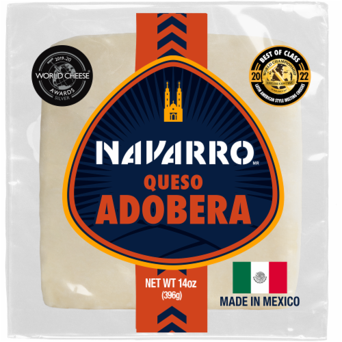 Navarro Queso Adobera Cheese Perspective: front