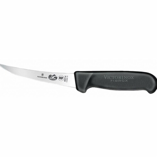 Victorinox Boning Knife with Semi Stiff, Curved, 5, Black