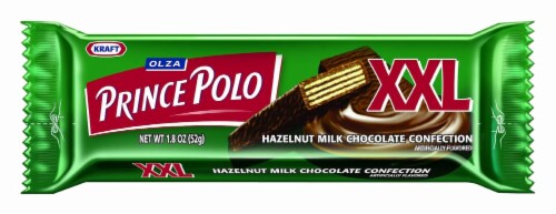 Olza Prince Polo XXL Hazelnut Milk Chocolate Confection Perspective: front