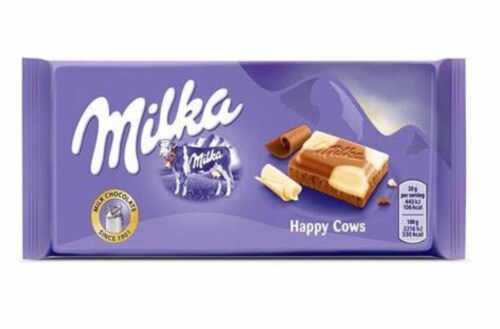Milka Happy Cow Chocolate Perspective: front