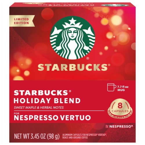 Starbucks® Holiday Blend For Nespresso Vertue Perspective: front