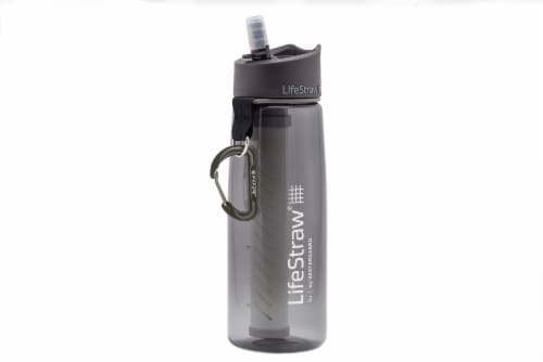 LifeStraw Go Water Bottle - Gray Perspective: front