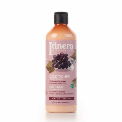 Itinera Volume & Curls Conditioner with Tuscan Red Grapes for Defined and Bouncy Curls Perspective: front