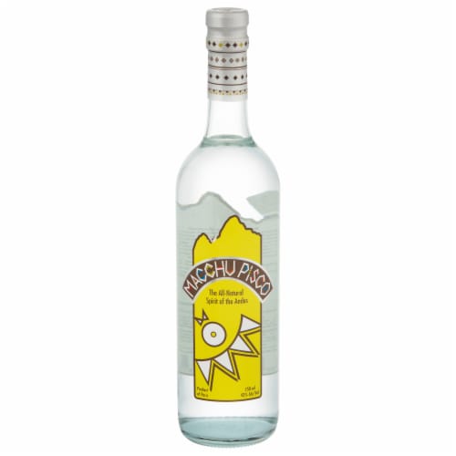 Macchu Pisco All Natural Spirits Of The Andes Perspective: front