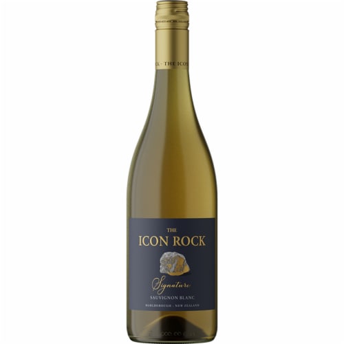The Icon Rock Signature Sauvignon Blanc New Zealand White Wine Perspective: front