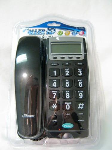 Large Number Phone Speaker Telephone Line Big Button Caller ID Display Office ! Perspective: front