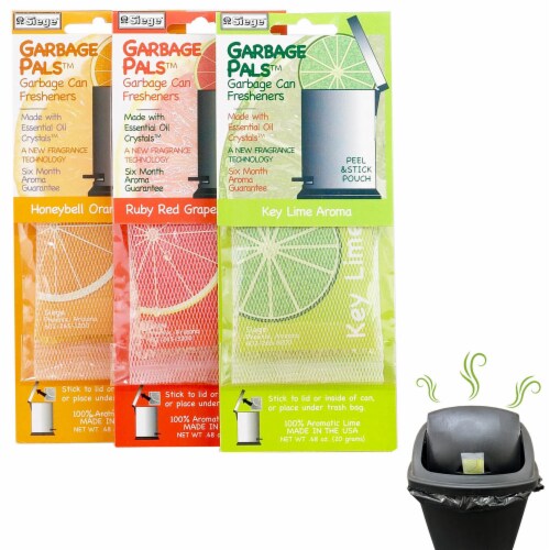 3 Trash Can Fresheners Siege Garbage Pals Long Lasting Home Fresh Scent Aroma Perspective: front