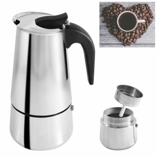 J&V TEXTILES Stovetop Espresso and Coffee Maker, Moka Pot for Classic  Italian and Cuban Café Brewing, Cafetera, Twelve Cup