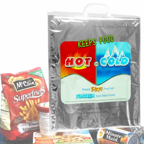 XLarge Hot Cold Bag Insulated Thermal Cooler Grocery Size Food Storage Carry Bag Perspective: front