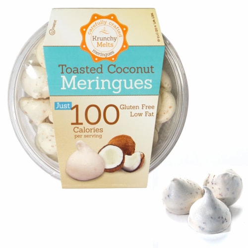 Toasted Coconut Meringue Cookies Gluten Free Low Fat Pareve Snacks Sweets Treats Perspective: front
