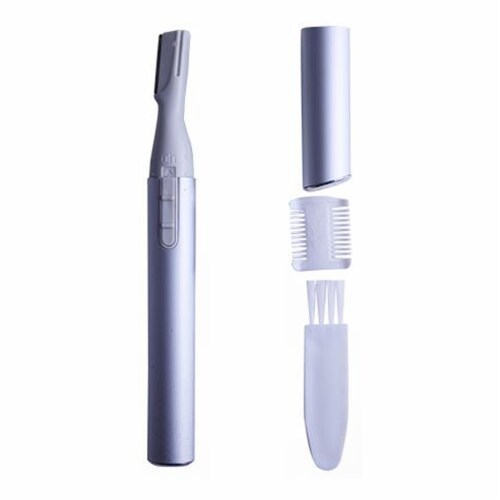 Womens Electric Eyebrow Shaper Facial Hair Remover Brows Trimmer Razor Face Lips Perspective: front