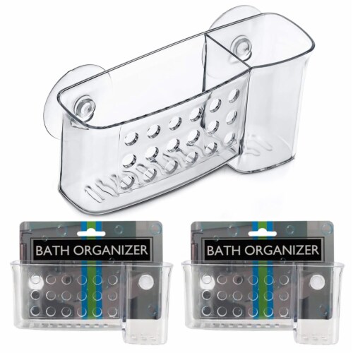 2 Bath Organizer Shower Caddy Bathroom Storage Basket Soap Holder Suction Cups, 1 - Foods Co.