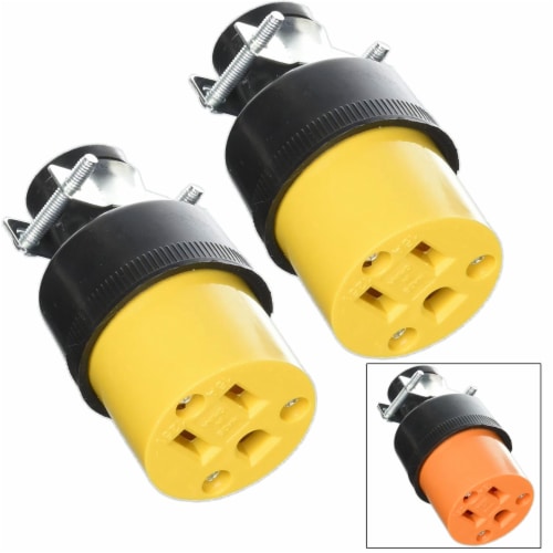 2 Pc Female Extension Cord Repair Replacement Electrical Plugs End